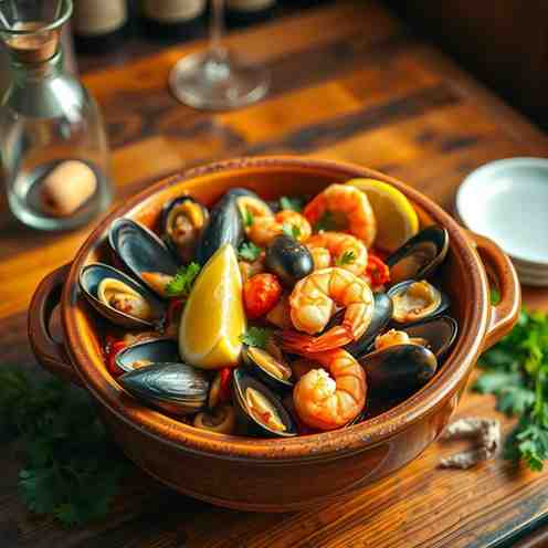 Chilean Chupe de Mariscos - Mixed Seafood Recipe